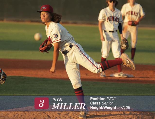 Senior Nik Miller